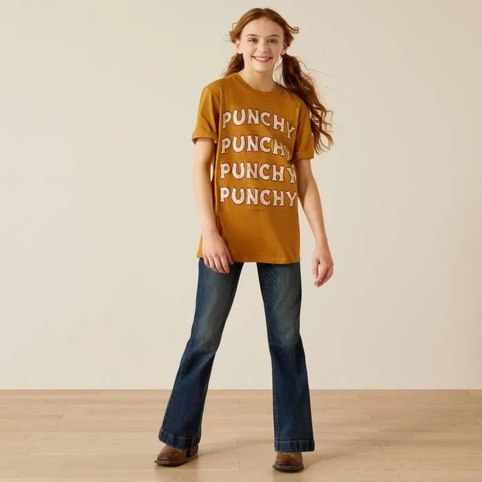 Kids TShirts and Polos Ariat Ariat Punchy Rally Call TShirt Harvest Gold