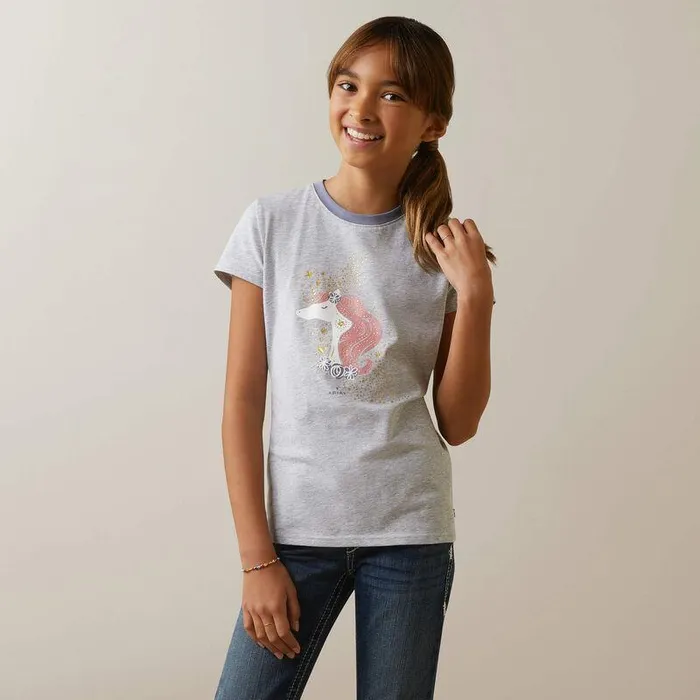 Kids TShirts and Polos Ariat Imagine TShirt Heather Grey