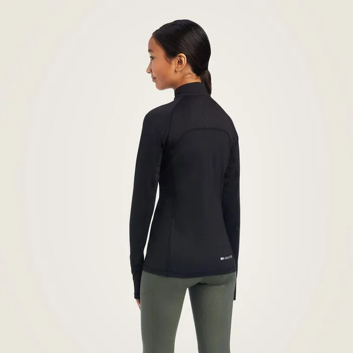 Kids TShirts and Polos Ariat Lowell 20 14 Zip Baselayer Black