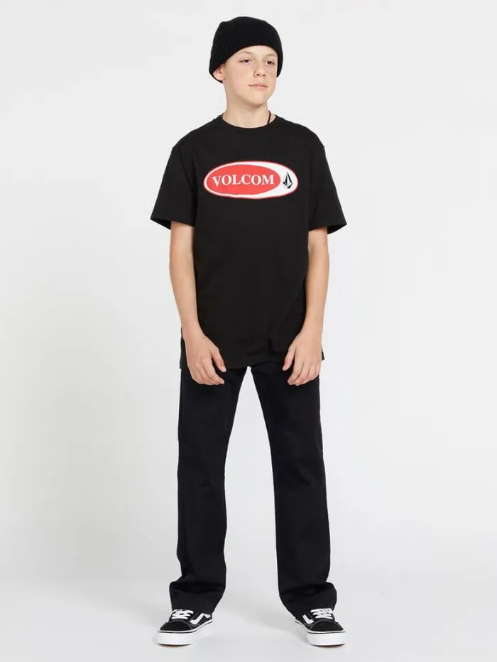 Kids TShirts and Tanks Volcom Big Boys Vellipse Short Sleeve Tee 8211 Black