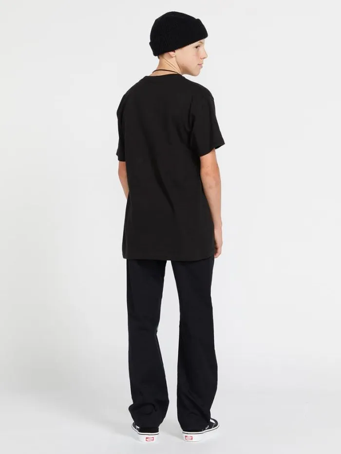 Kids TShirts and Tanks Volcom Big Boys Vellipse Short Sleeve Tee 8211 Black