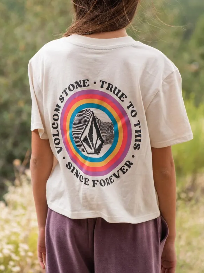 Kids TShirts and Tanks Volcom Girls Pocket Dial Tee 8211 Cloud