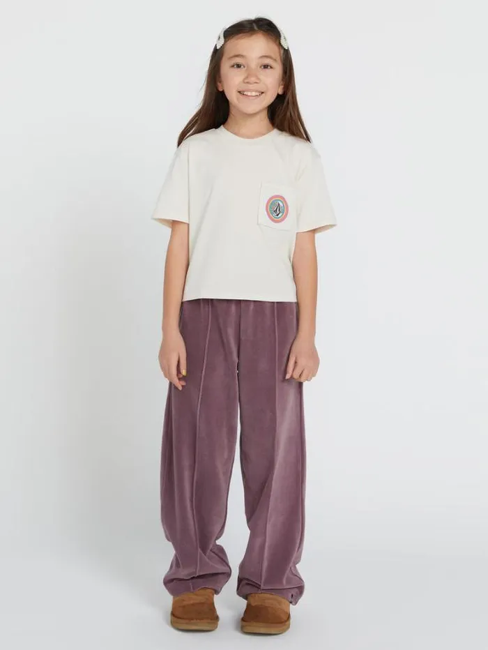 Kids TShirts and Tanks Volcom Girls Pocket Dial Tee 8211 Cloud