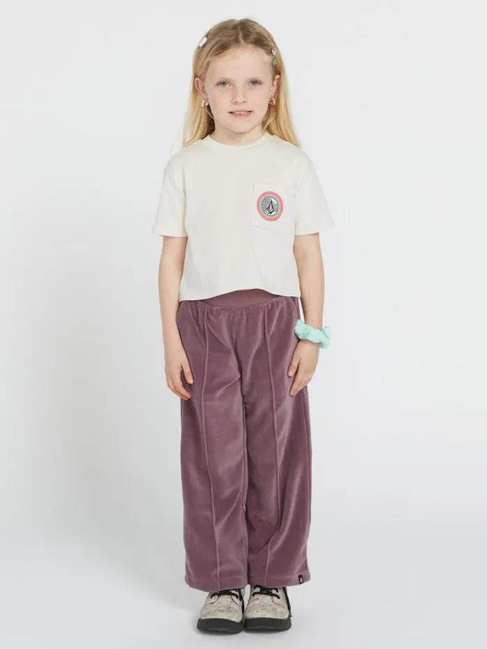 Kids TShirts and Tanks Volcom Girls Pocket Dial Tee 8211 Cloud