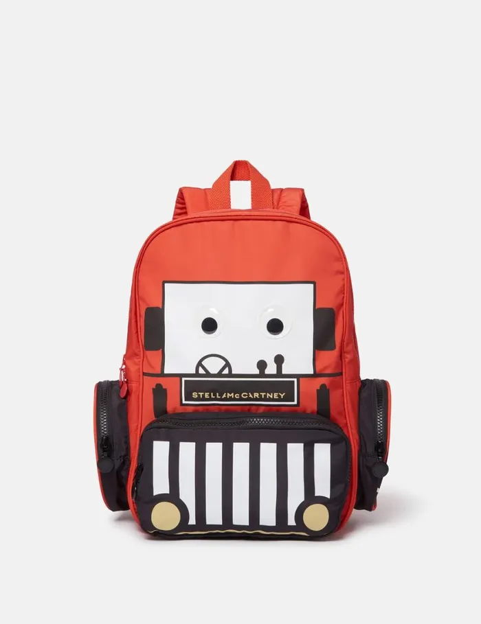 Kids Tractor Printed Backpack Red Stella McCartney Shoes And Accessories