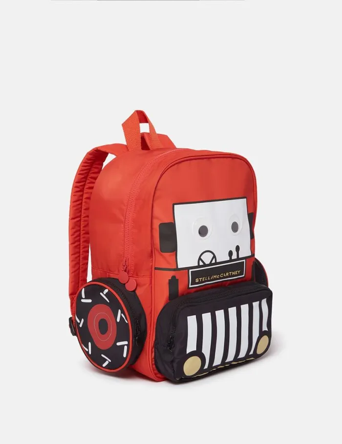 Kids Tractor Printed Backpack Red Stella McCartney Shoes And Accessories