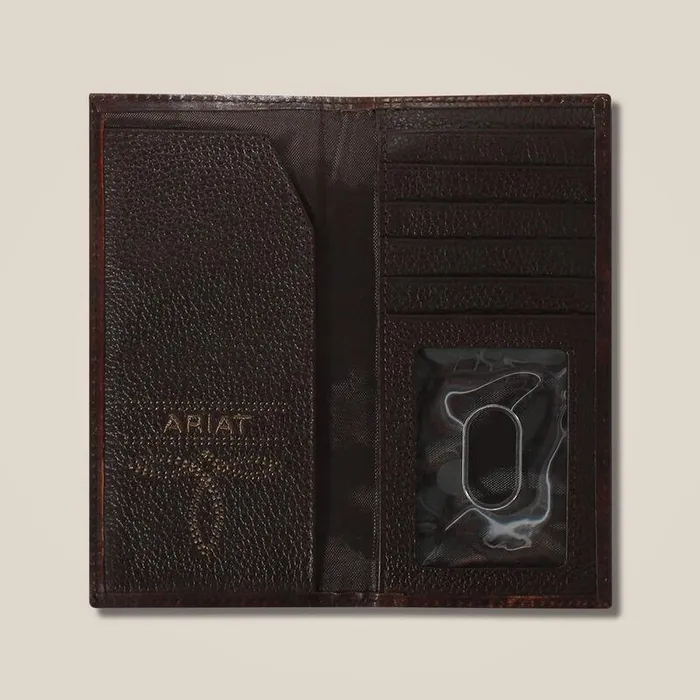 Kids Wallets Ariat Cross Embossed Rodeo Wallet Brown