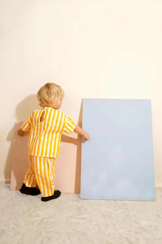 Kids Woodlea Trouser Yellow Stripe Shop LF Markey Kids