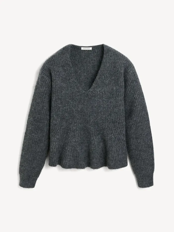 Knitwear Women By Malene Birger Cova Sweater Grey Melange Knitwear Women By Malene Birger Cova Sweater Grey Melange