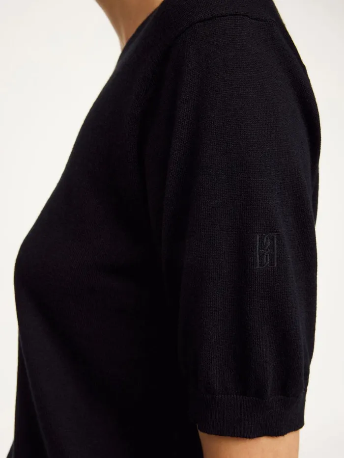 Knitwear Women By Malene Birger Lelle Sweater Black Knitwear Women By Malene Birger Lelle Sweater Black