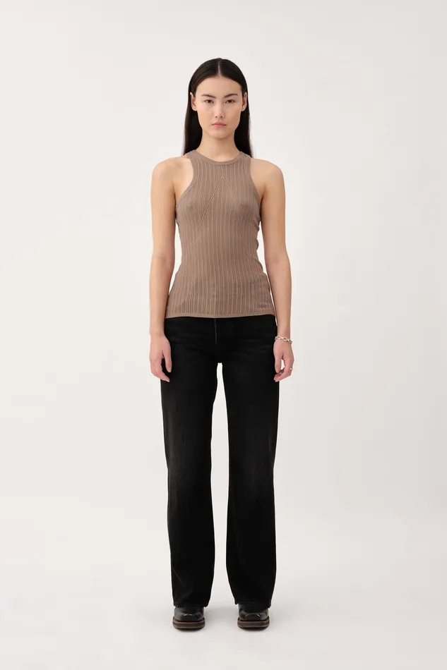 Knitwear Women Wonhundred Sena Pointelle 8211 Fossil