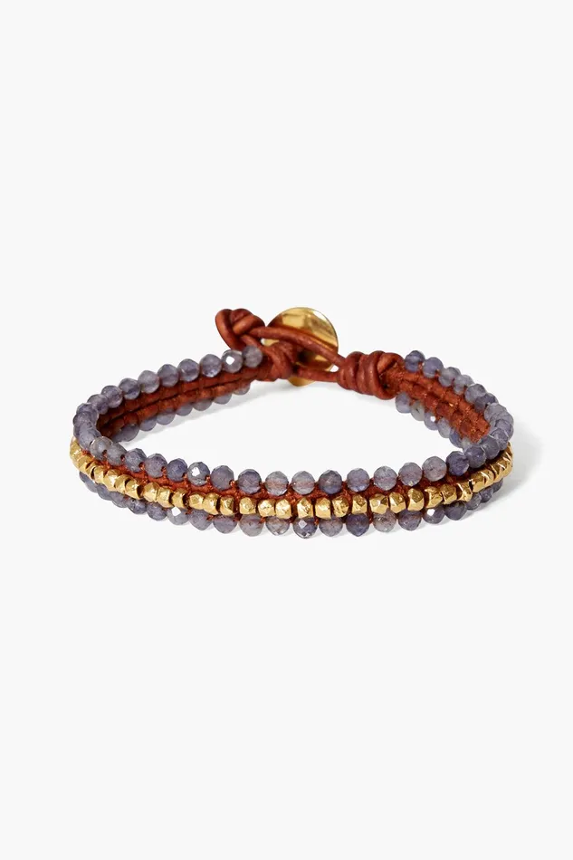 Koa Cuff Wrap Bracelet Iolite Women Chan Luu Bracelets