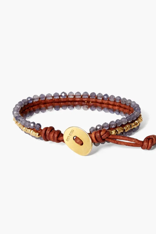 Koa Cuff Wrap Bracelet Iolite Women Chan Luu Bracelets
