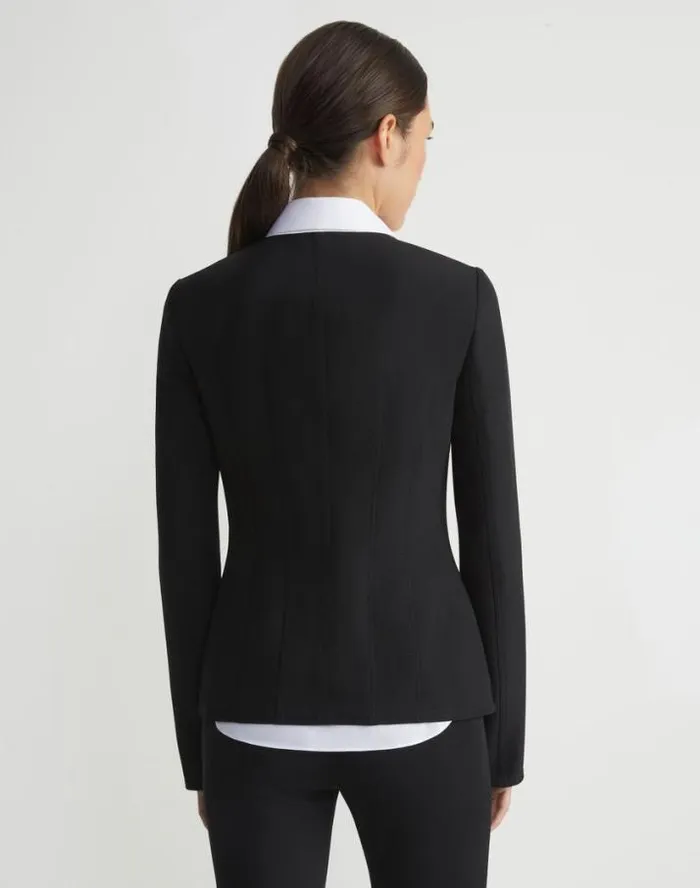 Lafayette 148 New York Acclaimed Stretch Fitted Jacket Black Ready To Wear Jackets and Blazers