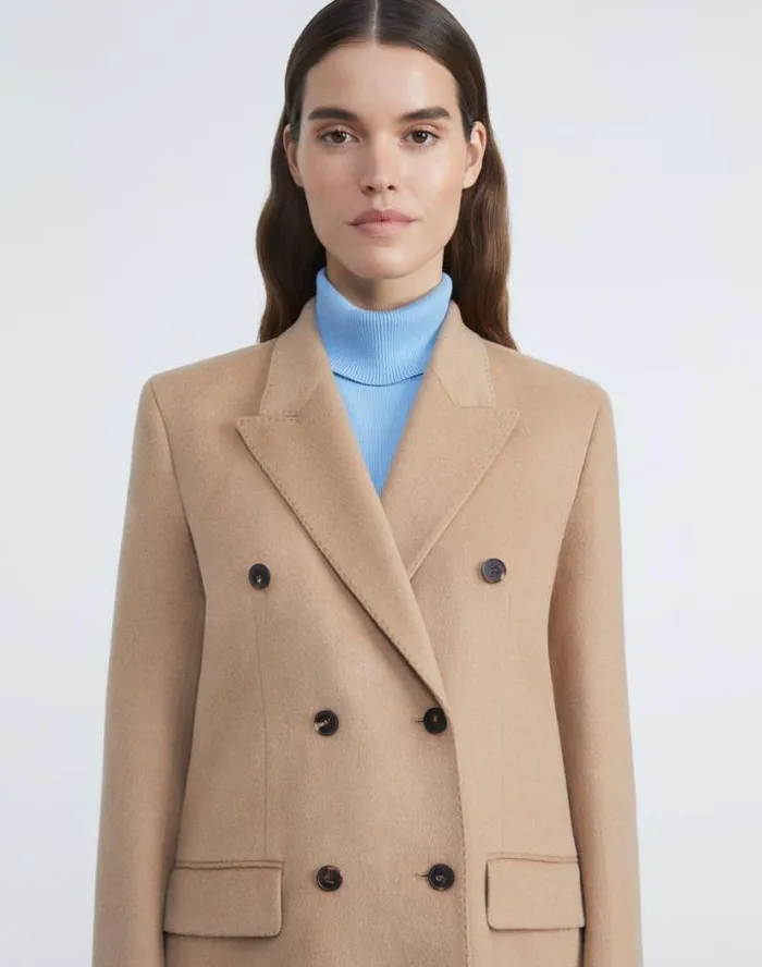 Lafayette 148 New York Camel Hair DoubleBreasted Trinity Blazer Camel Ready To Wear Jackets and Blazers