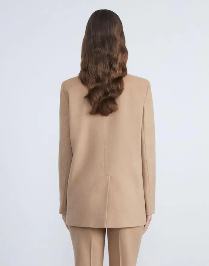 Lafayette 148 New York Camel Hair DoubleBreasted Trinity Blazer Camel Ready To Wear Jackets and Blazers