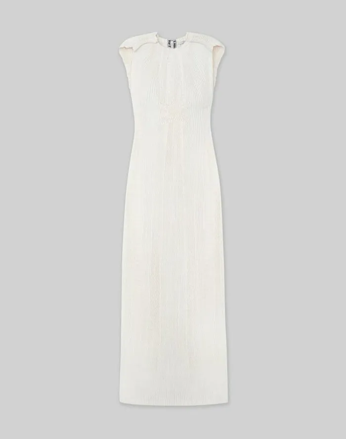 Lafayette 148 New York Finespun Voile Pleated Gown Deep Ivy Ready To Wear Dresses