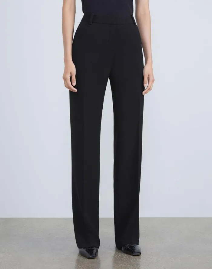 Lafayette 148 New York Finesse Crepe Gates Pant Cloud Ready To Wear Pants and Shorts