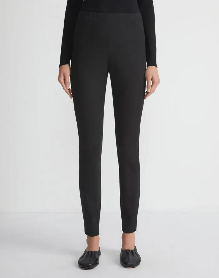 Lafayette 148 New York Punto Milano Ryders Legging Black Ready To Wear Pants and Shorts