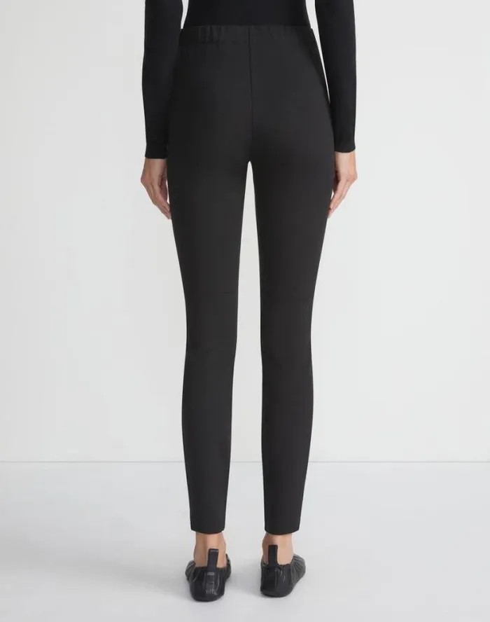 Lafayette 148 New York Punto Milano Ryders Legging Black Ready To Wear Pants and Shorts