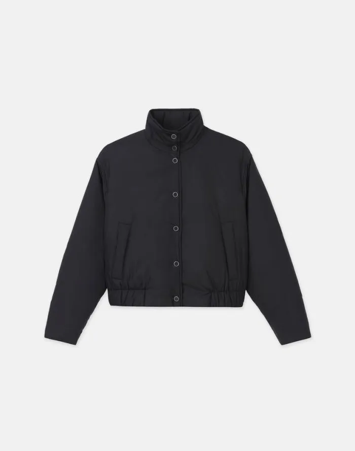 Lafayette 148 New York Recycled Poly Stand Collar Puffer Jacket Black Ready To Wear Jackets and Blazers Lafayette 148 New York Recycled Poly Stand Collar Puffer Jacket Black Ready To Wear Jackets and Blazers