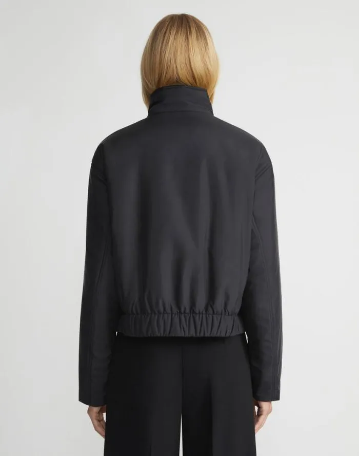 Lafayette 148 New York Recycled Poly Stand Collar Puffer Jacket Black Ready To Wear Jackets and Blazers