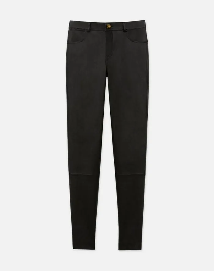 Lafayette 148 New York Silky Stretch Nappa Leather Mercer Pant Black Ready To Wear Pants and Shorts Lafayette 148 New York Silky Stretch Nappa Leather Mercer Pant Black Ready To Wear Pants and Shorts