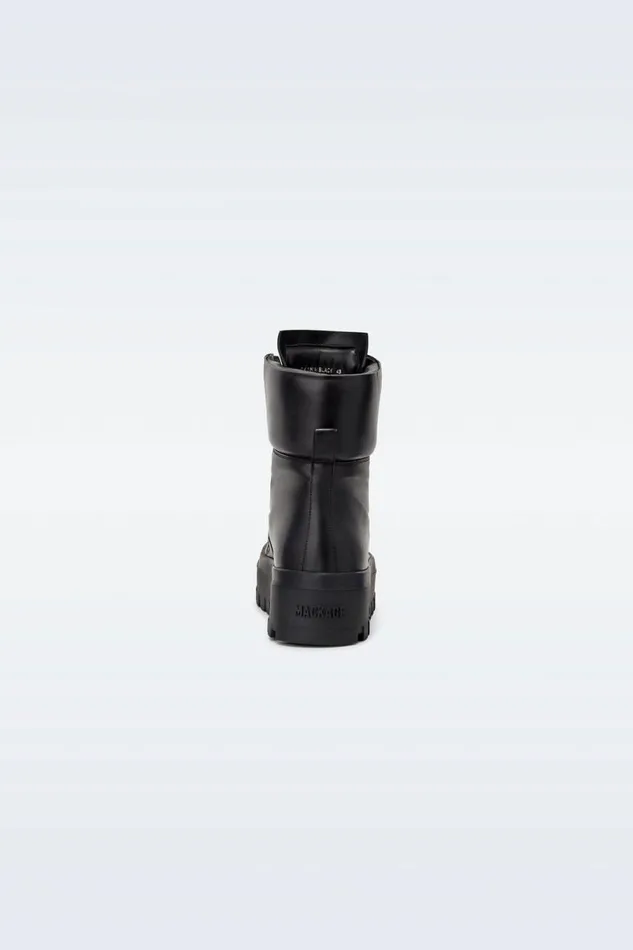 Leather Lined Boots Men Mackage EKONM Leather Midcalf Laceup Boots Black