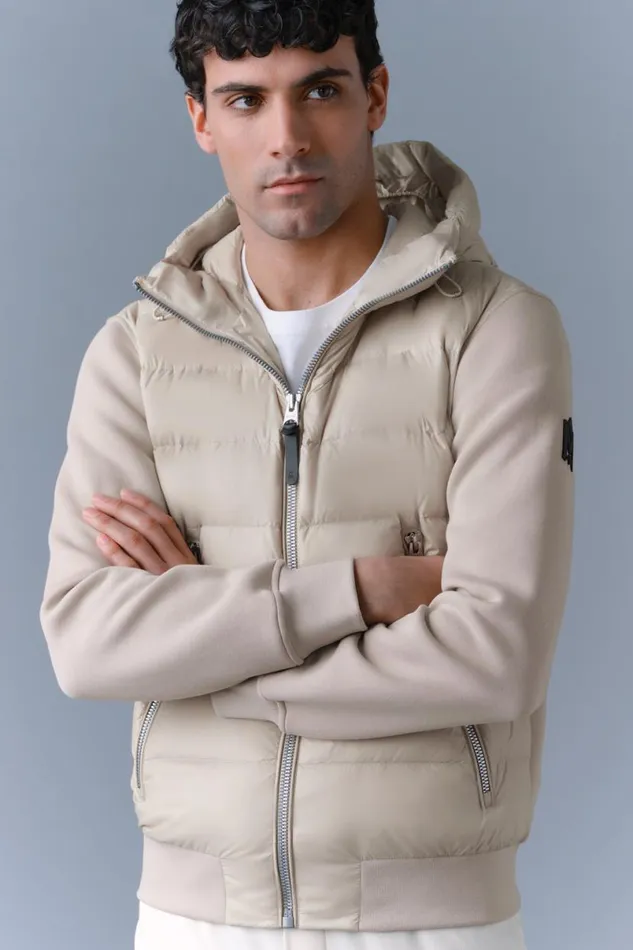Light Down Jackets Men Mackage FRANKR Hybrid Jacket With Hood Black Light Down Jackets Men Mackage FRANKR Hybrid Jacket With Hood Black
