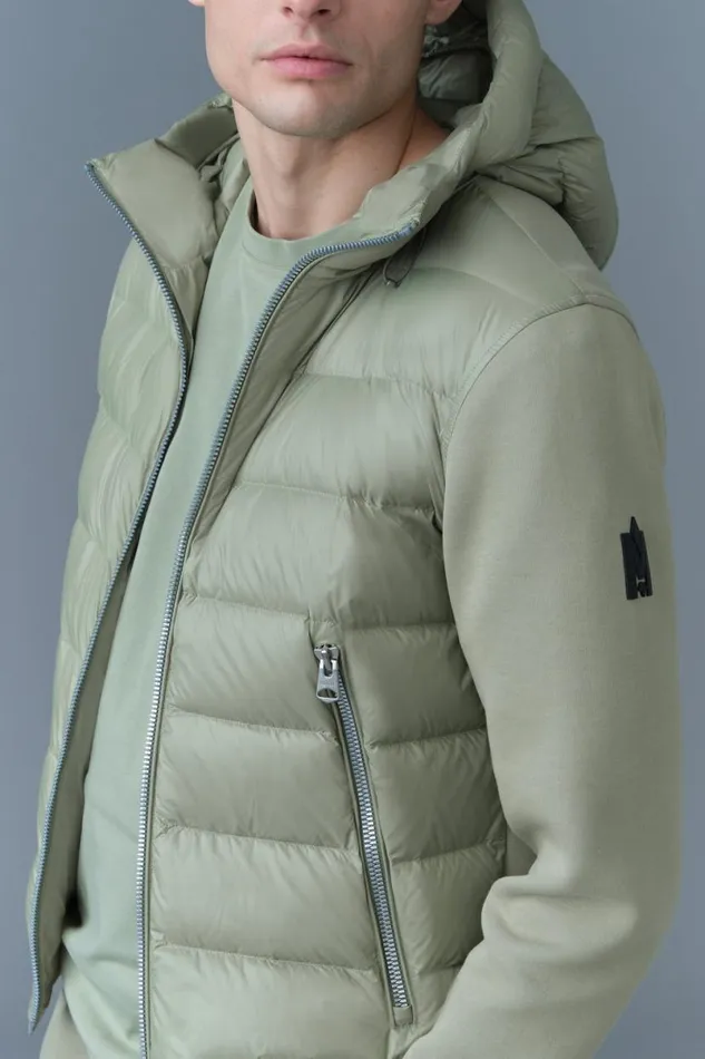 Light Down Jackets Men Mackage FRANKR Hybrid Jacket With Hood Black Light Down Jackets Men Mackage FRANKR Hybrid Jacket With Hood Black