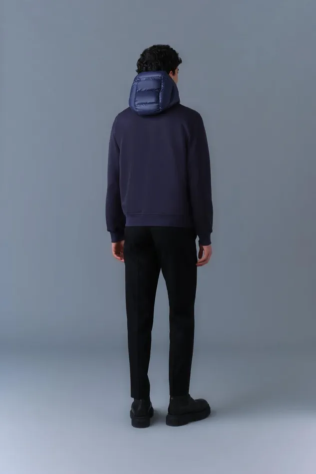 Light Down Jackets Men Mackage FRANKR Hybrid Jacket With Hood Black Light Down Jackets Men Mackage FRANKR Hybrid Jacket With Hood Black