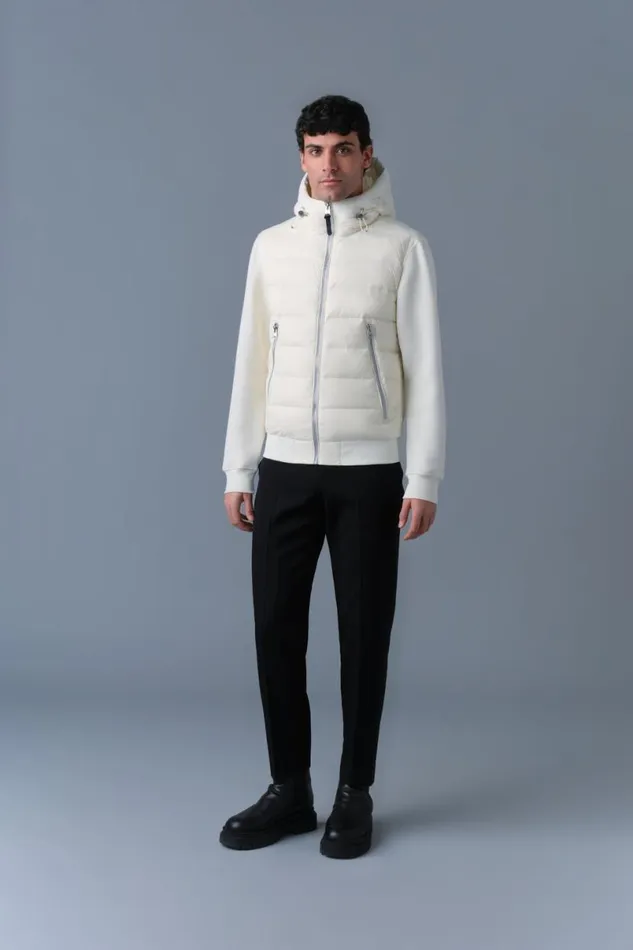 Light Down Jackets Men Mackage FRANKR Hybrid Jacket With Hood Black Light Down Jackets Men Mackage FRANKR Hybrid Jacket With Hood Black