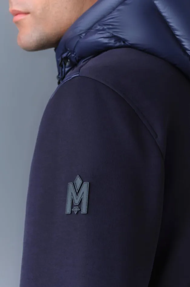 Light Down Jackets Men Mackage FRANKR Hybrid Jacket With Hood Black Light Down Jackets Men Mackage FRANKR Hybrid Jacket With Hood Black