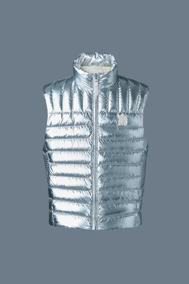 Light Down Jackets Men Mackage TITUSM Metallic Perpendicular Channel Quilt Down Vest Silver Light Down Jackets Men Mackage TITUSM Metallic Perpendicular Channel Quilt Down Vest Silver