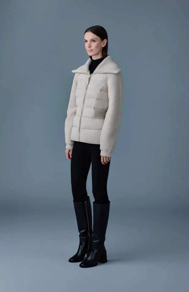 Light Down Jackets Women Mackage FOXY Light Down Mixed Media Jacket Black Light Down Jackets Women Mackage FOXY Light Down Mixed Media Jacket Black