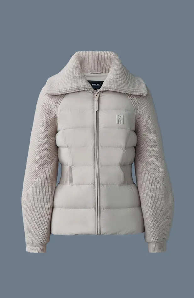 Light Down Jackets Women Mackage FOXY Light Down Mixed Media Jacket Black Light Down Jackets Women Mackage FOXY Light Down Mixed Media Jacket Black