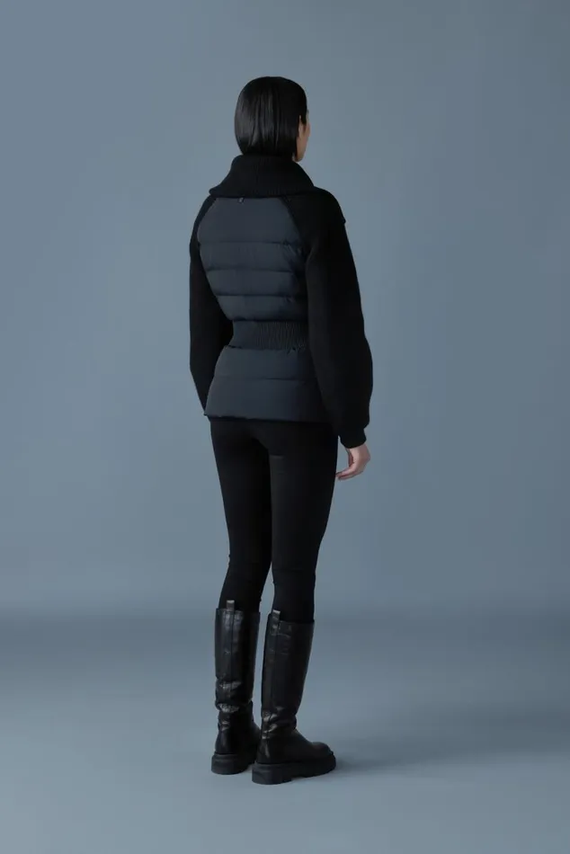 Light Down Jackets Women Mackage FOXY Light Down Mixed Media Jacket Black Light Down Jackets Women Mackage FOXY Light Down Mixed Media Jacket Black