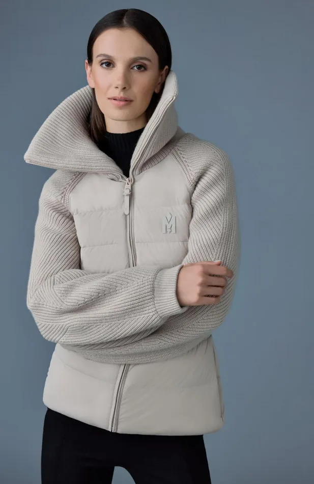 Light Down Jackets Women Mackage FOXY Light Down Mixed Media Jacket Black Light Down Jackets Women Mackage FOXY Light Down Mixed Media Jacket Black