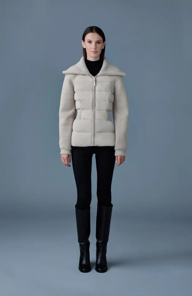 Light Down Jackets Women Mackage FOXY Light Down Mixed Media Jacket Black Light Down Jackets Women Mackage FOXY Light Down Mixed Media Jacket Black