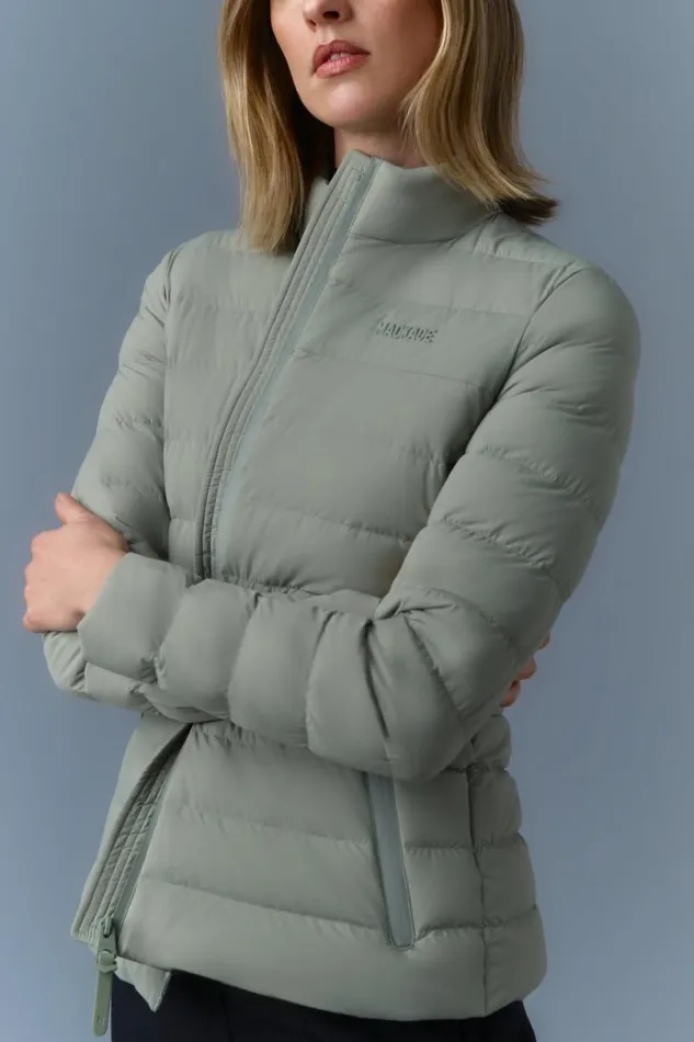 Light Down Jackets Women Mackage JACEYCITY Light Down Jacket With Stand Collar Trench Light Down Jackets Women Mackage JACEYCITY Light Down Jacket With Stand Collar Trench