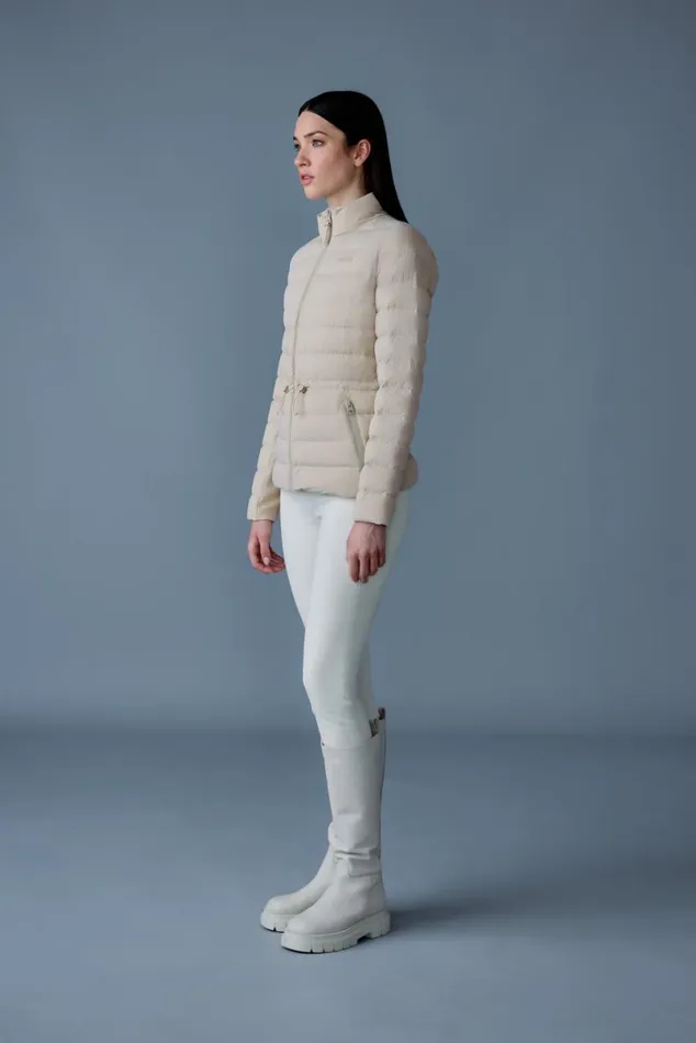 Light Down Jackets Women Mackage JACEYCITY Light Down Jacket With Stand Collar Trench Light Down Jackets Women Mackage JACEYCITY Light Down Jacket With Stand Collar Trench