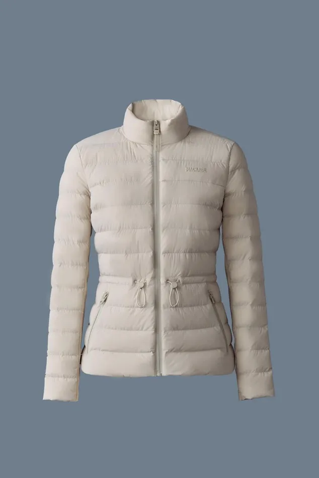 Light Down Jackets Women Mackage JACEYCITY Light Down Jacket With Stand Collar Trench Light Down Jackets Women Mackage JACEYCITY Light Down Jacket With Stand Collar Trench