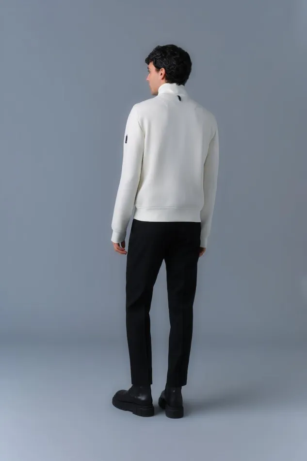 Light Jackets Men Mackage COLLINR Nano Down Mixed Media Bomber Jacket Cream Light Jackets Men Mackage COLLINR Nano Down Mixed Media Bomber Jacket Cream