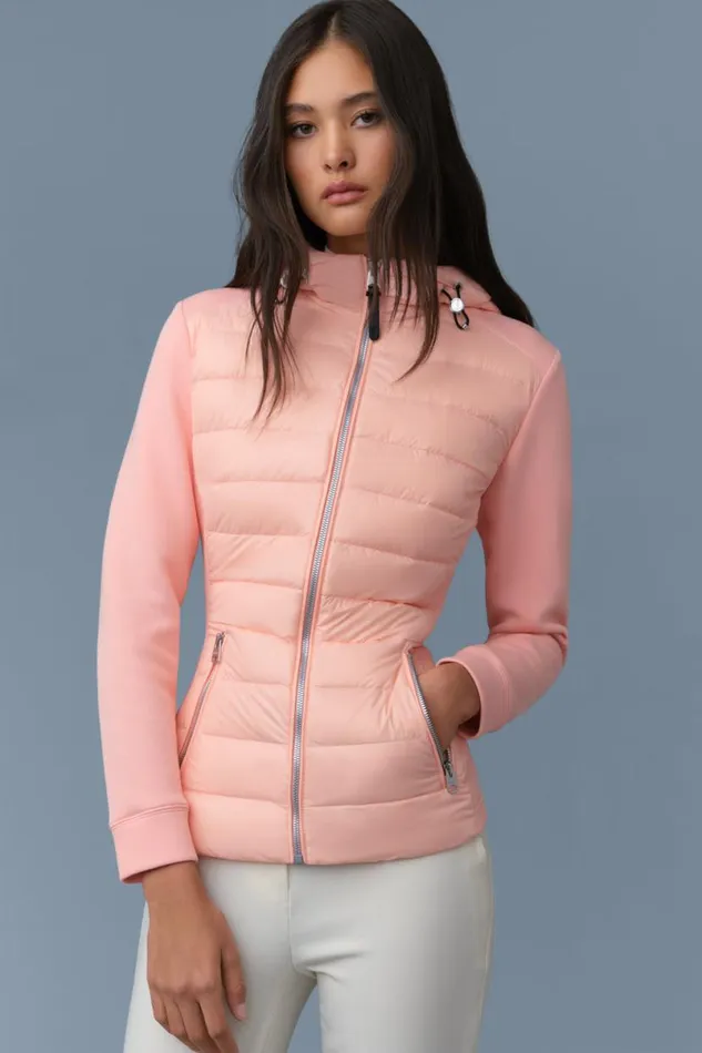 Light Jackets Women Mackage DELLAR Hybrid Jacket With Hood Cream Light Jackets Women Mackage DELLAR Hybrid Jacket With Hood Cream
