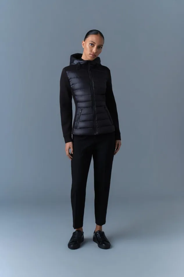 Light Jackets Women Mackage DELLAR Hybrid Jacket With Hood Cream Light Jackets Women Mackage DELLAR Hybrid Jacket With Hood Cream