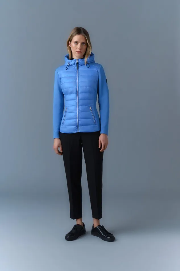 Light Jackets Women Mackage DELLAR Hybrid Jacket With Hood Cream Light Jackets Women Mackage DELLAR Hybrid Jacket With Hood Cream
