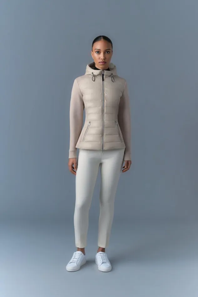 Light Jackets Women Mackage DELLAR Hybrid Jacket With Hood Cream Light Jackets Women Mackage DELLAR Hybrid Jacket With Hood Cream