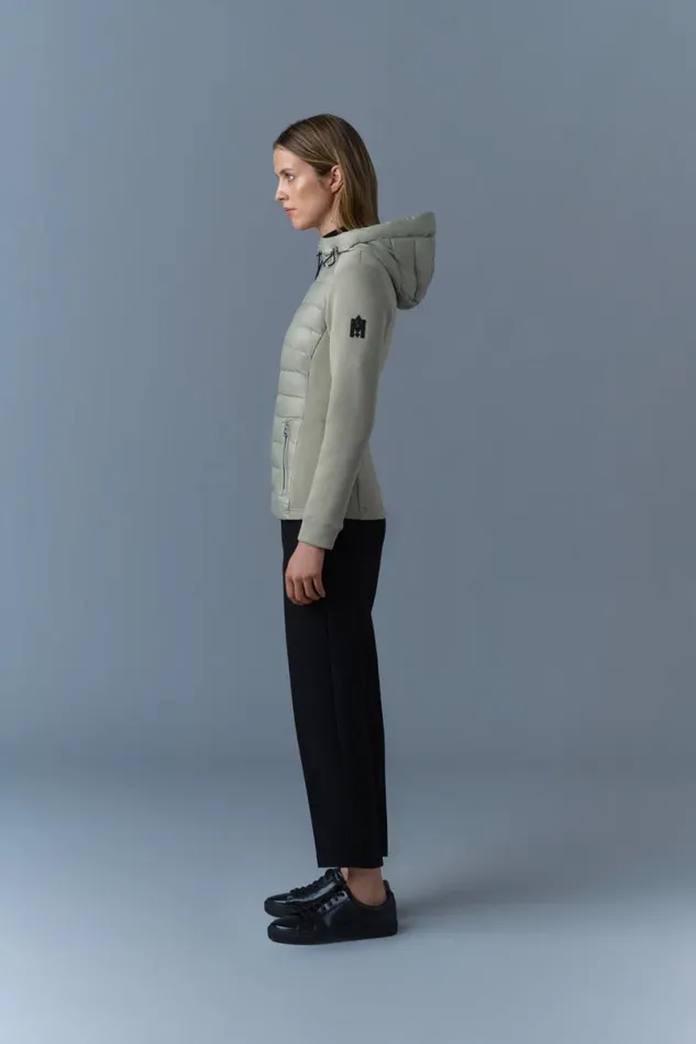 Light Jackets Women Mackage DELLAR Hybrid Jacket With Hood Cream Light Jackets Women Mackage DELLAR Hybrid Jacket With Hood Cream