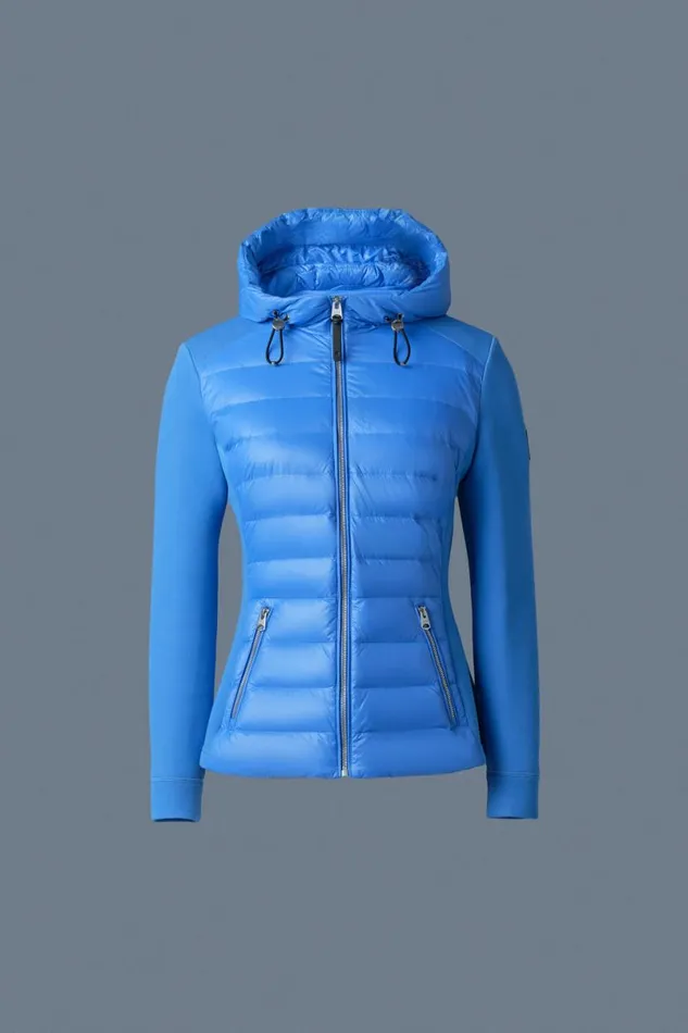 Light Jackets Women Mackage DELLAR Hybrid Jacket With Hood Cream Light Jackets Women Mackage DELLAR Hybrid Jacket With Hood Cream