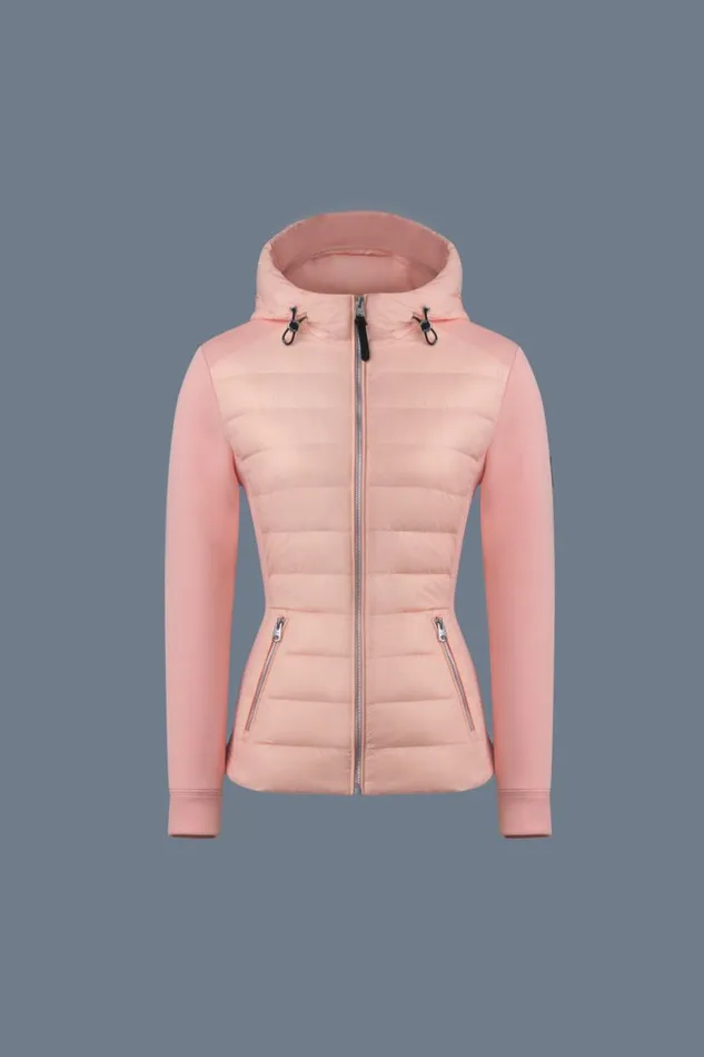 Light Jackets Women Mackage DELLAR Hybrid Jacket With Hood Cream Light Jackets Women Mackage DELLAR Hybrid Jacket With Hood Cream